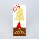 Jai Hanuman Bajrang Bali Hanging Accessories for Car rear view mirror Décor in Brass